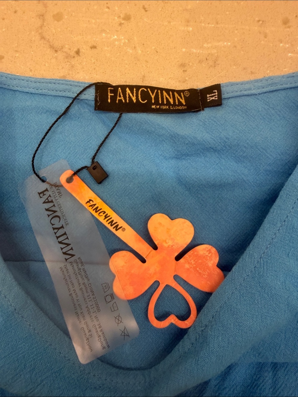 NWT summer matching set. Blue elastic waist shorts and crop top. - Picture 8 of 10